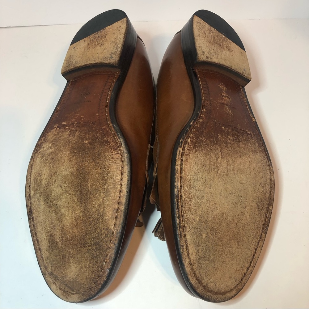 Mezlan Cuoio Leather Brown Loafers Men’s Size 9 M. - Picture 9 of 10